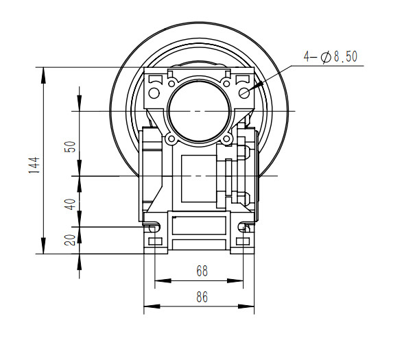 洗車(chē)機(jī)減速機(jī)尺寸圖紙